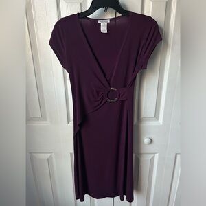 NWOT Vintage Plum Midi Dress - Size Medium